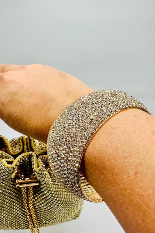 Golden Glamour Crystal Bracelet