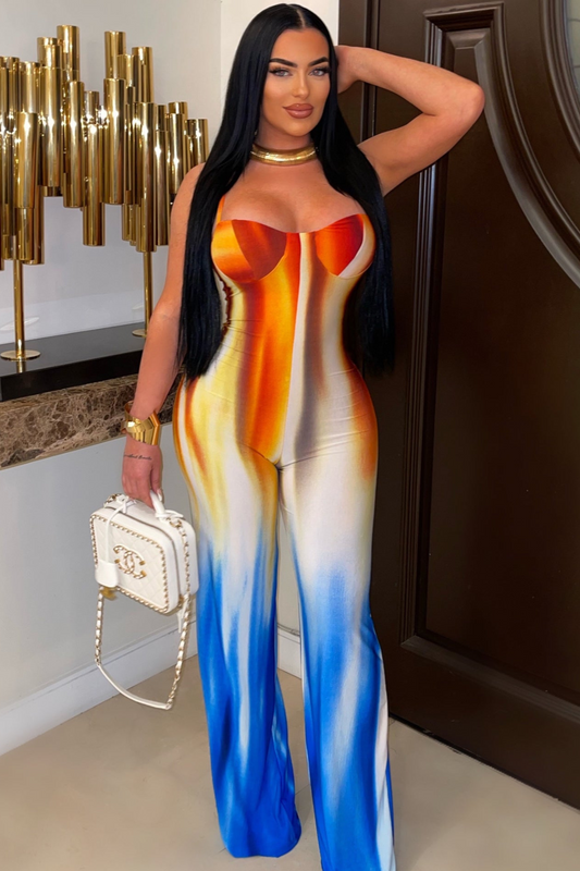 Fire And Ice Palazzo Jumpsuit