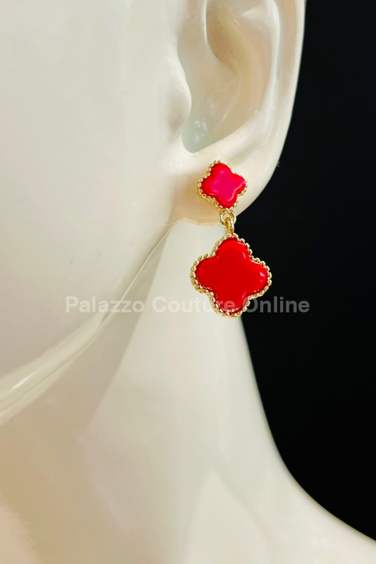 Belive Me Earrings (Red) One Size / Red Gold