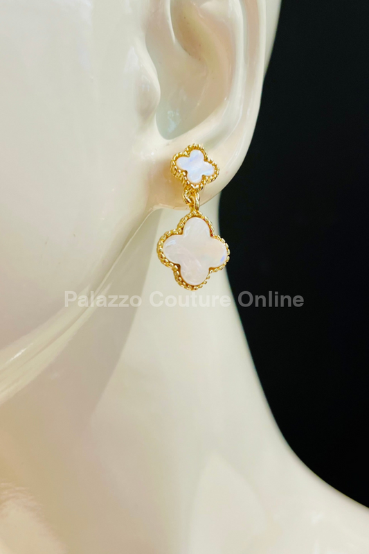 Belive Me Earrings (White) One Size / White Gold