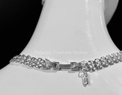 Flamme Blanche Pendant Necklace Set (Silver) Necklaces