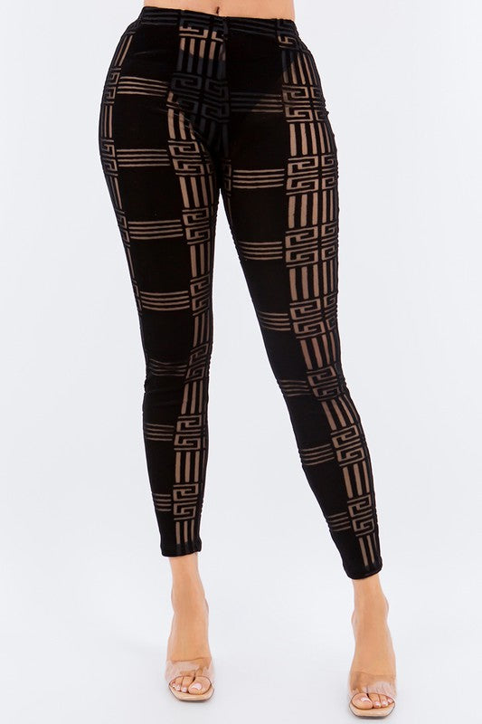 Sexy Velvet Sheer Leggings – Palazzo Couture Online