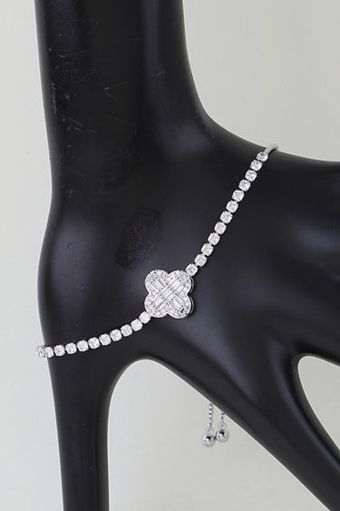Cubic Zirconia Crystal Adjustable Bracelet