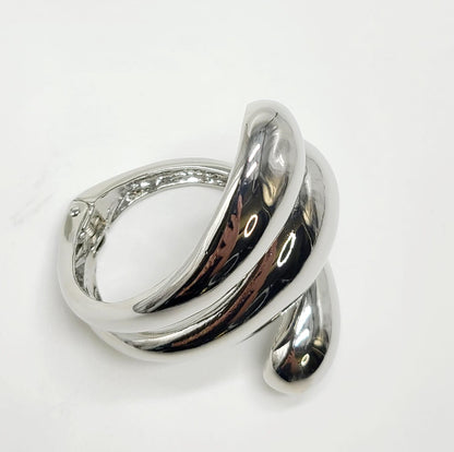 Bauhaus Cuff Bangle (Silver)