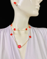 Fuchsia long necklace – Be Loyal Long Necklace vibrant layering piece