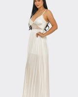 Romance In Paris Maxi Dress (White) - Palazzo Couture Online