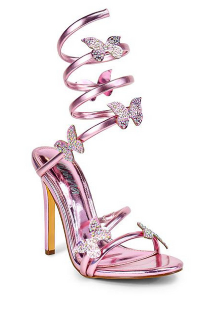 Butterfly Enchantment Gladiator Sandals (Pink)