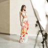 Lily Luxe Cutout Satin Maxi Dress - Naturalflor