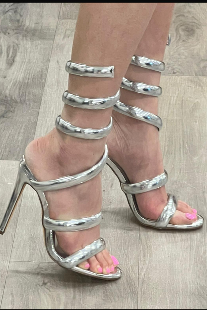 Helix Comfort Faux Heels (Silver)