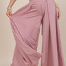 Solid Wide Blush Palazzo Pants