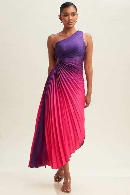 Elegant Moment Maxi Dress (Pink-Purple)