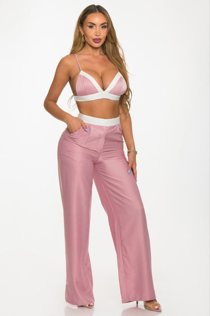 Passion and Love Pant Set (Pink)