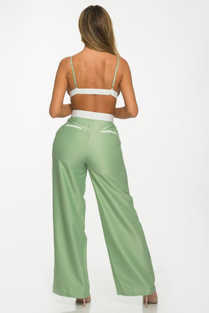 Passion and Love Pant Set (Sage)