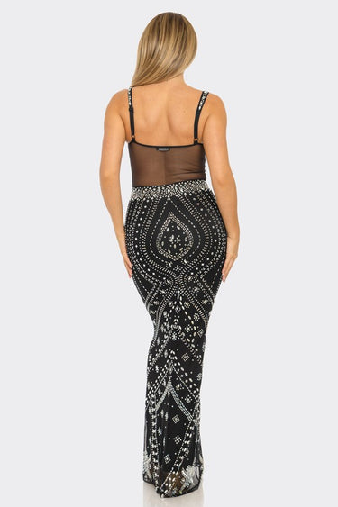 White Floral Sequin Gown – Enchanted Blossom Maxi | Maxi Dress
