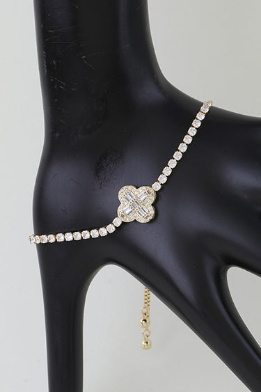 Cubic Zirconia Crystal Adjustable Bracelet