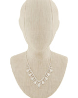 2 PCS Rhinestone Teardrop Linked Earring Necklace Set - Palazzo Couture Online