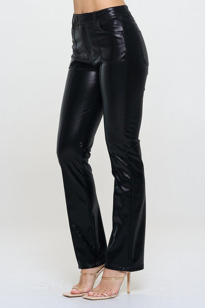 Triangel Shinny Surface Coated Pant