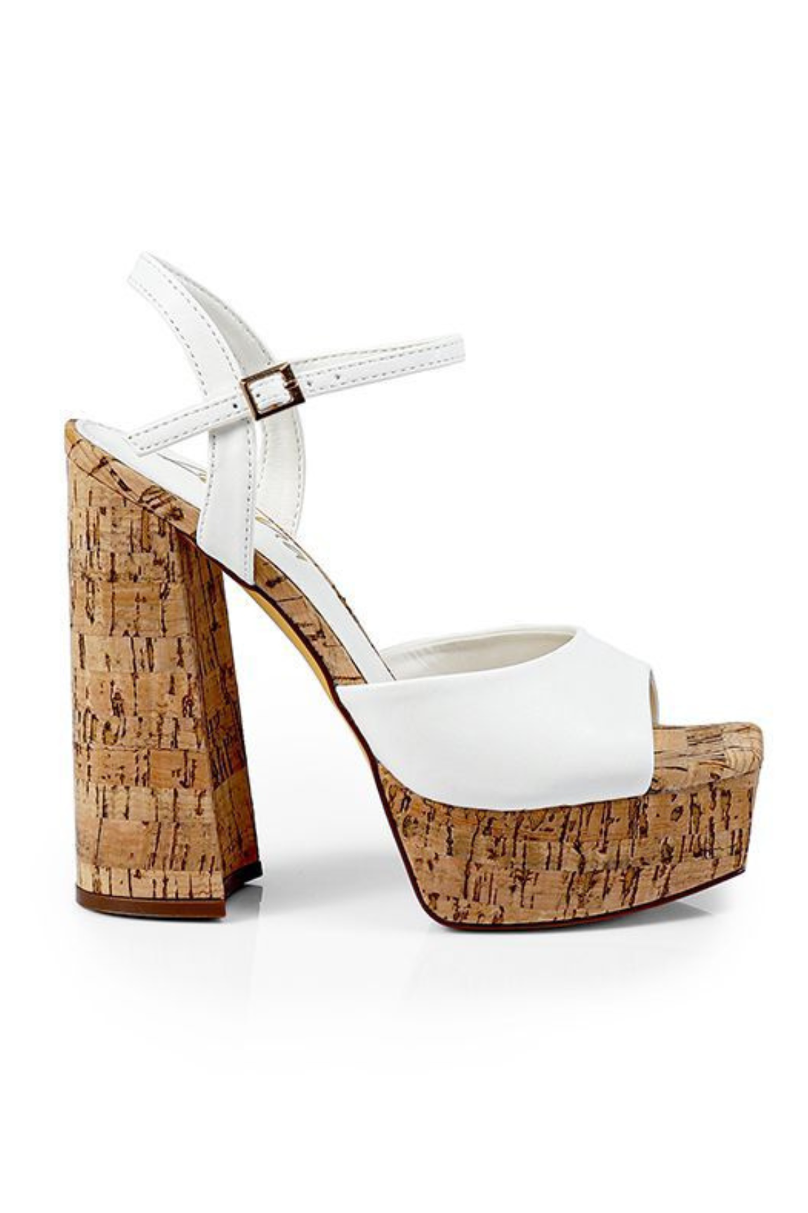 Retro Style Wedges (White )