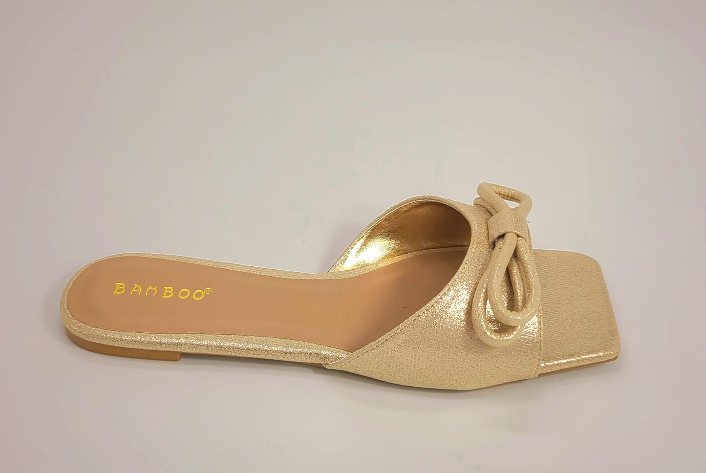 Ribon Flat Sandal (Gold)