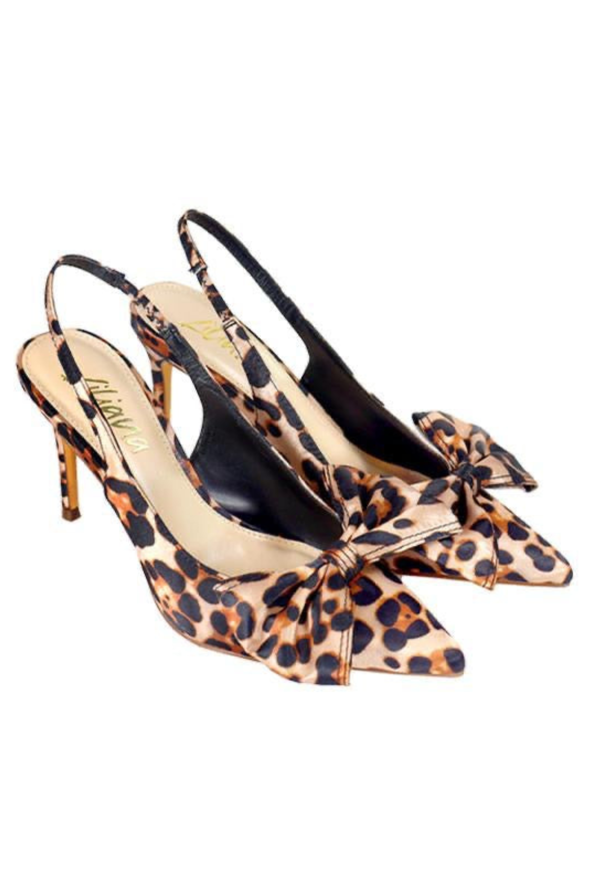 Leila High Heels Slingback (Leopard)