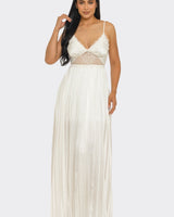 Romance In Paris Maxi Dress (White) - Palazzo Couture Online
