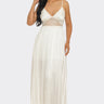 Romance In Paris Maxi Dress (White) - Palazzo Couture Online