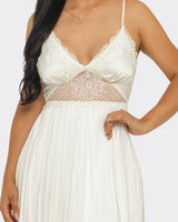 Romance In Paris Maxi Dress (White) - Palazzo Couture Online