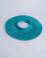 Fringe Straw Sun Hat in Turquoise – Vacation Vibes Style