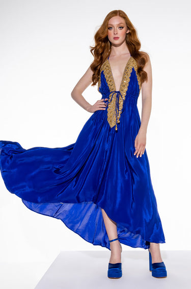 Private Oasis Maxi Dress (Royal Blue) | Women's Maxi Dress