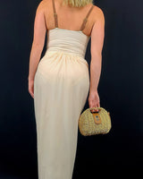 2pcs Oceanic Glamour Swimsuit Set (Brown) - Palazzo Couture Online