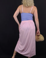 2pcs Oceanic Glamour Swimsuit Set (Pink) - Palazzo Couture Online