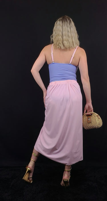 2pcs Oceanic Glamour Swimsuit Set (Pink) - Palazzo Couture Online