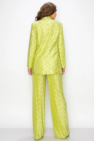 3 PCs Loving It Pant Set showing coordinated top and pants construction