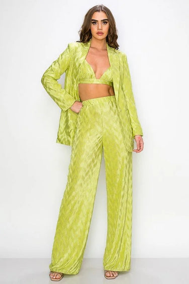 3 PCs Loving It Pant Set side view showing pants silhouette and fit