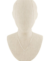 3 PCS Rectangular Crystal Linked V - Shape Necklace Set - Palazzo Couture Online