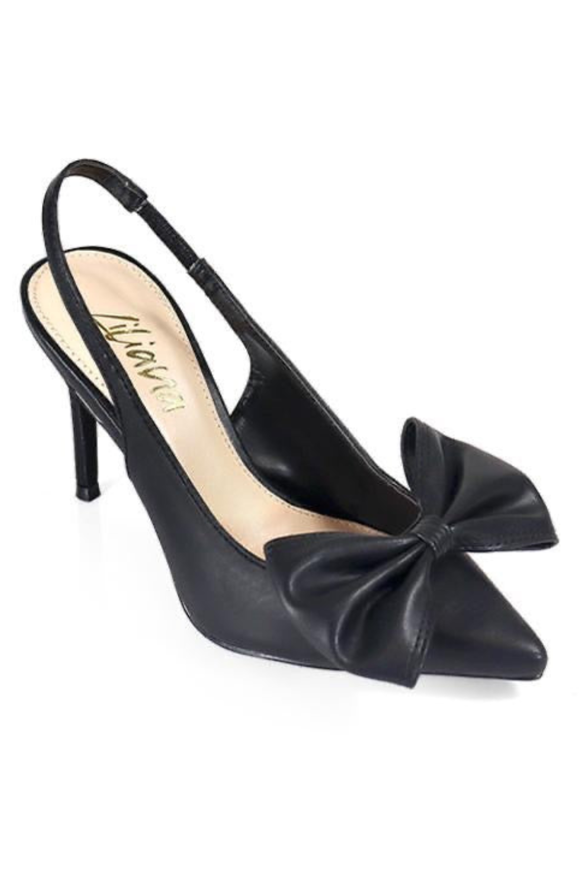 Leila High Heels Slingback (Black)