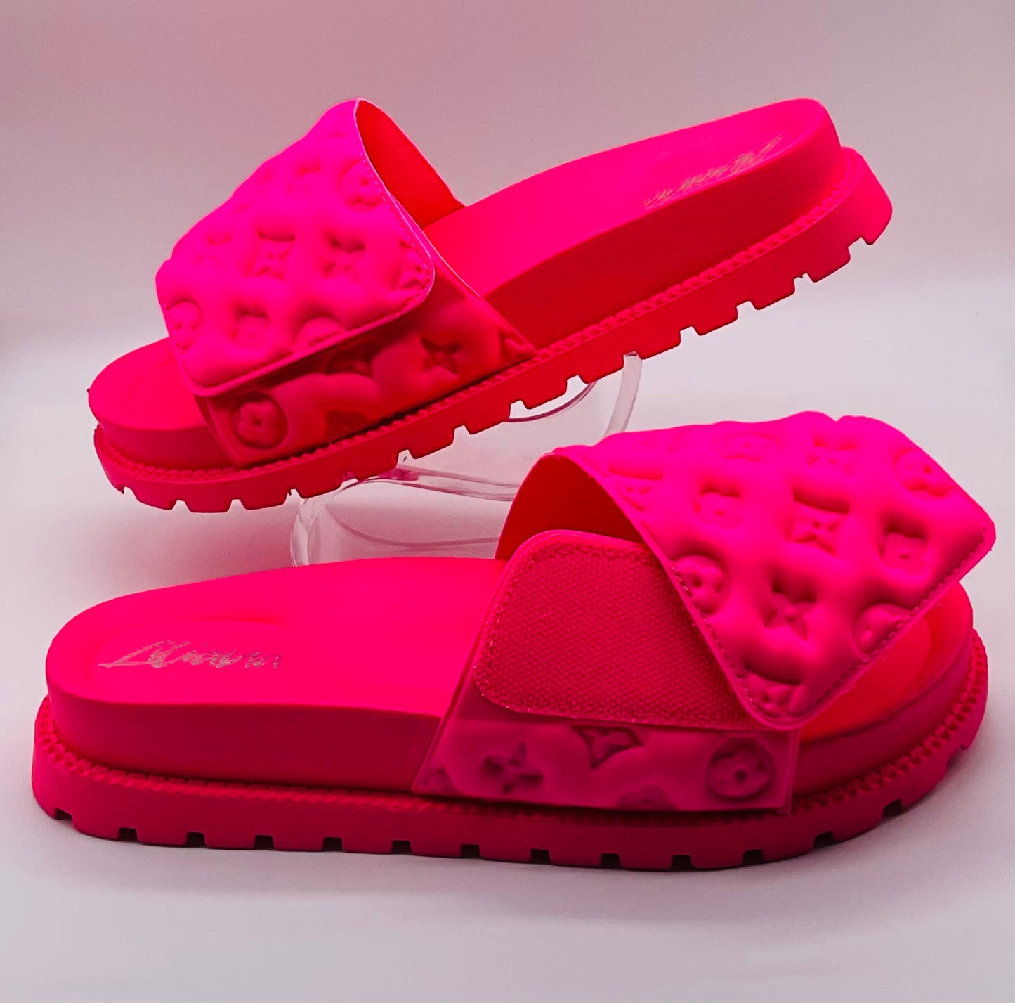 Fuchsia Fun Slide Sandals