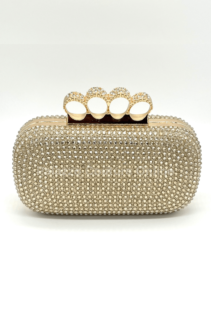 4 Seasons Rhinestones Clutch (Gold) Hand Bag