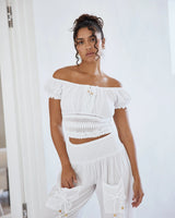 Zia Top Denim Blue - Palazzo Couture Online