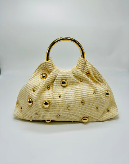 Vacation Mode Soft Woven Tote Bag (Ivory)