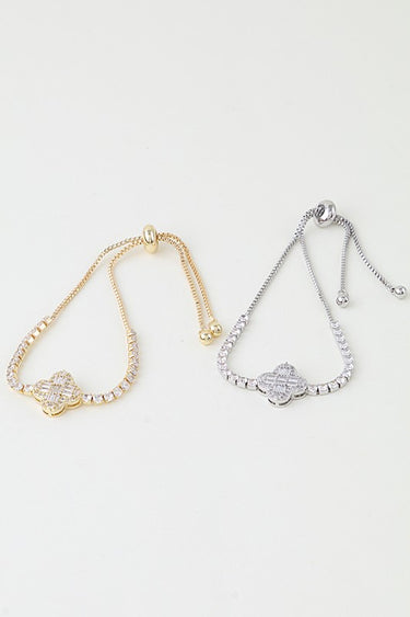 Cubic Zirconia Crystal Adjustable Bracelet