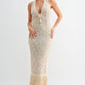 Seashell Muse Sculpted Maxi Dress - Natural | Maxi Dress