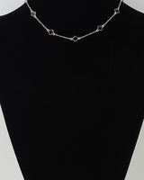 Minimal Clover Charm Chain Necklace