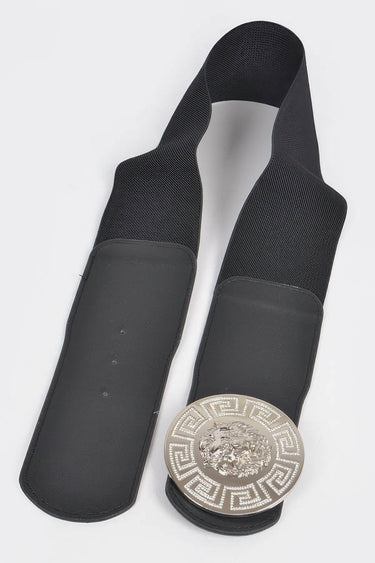 Regal Lion Medallion Elastic Waist Belt (Plus Size)