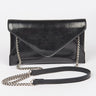 Sleek Enamel Envelope Clutch - Black - Palazzo Couture Online
