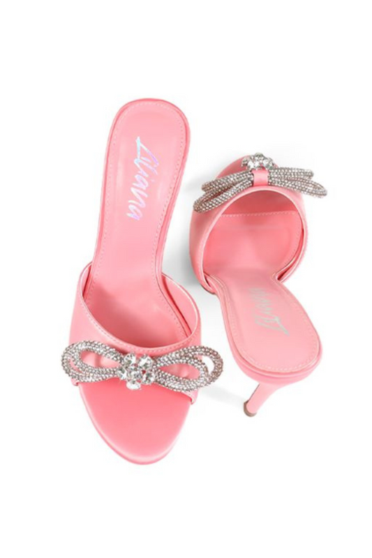 Zaha Slip On High Heels  (Pink)