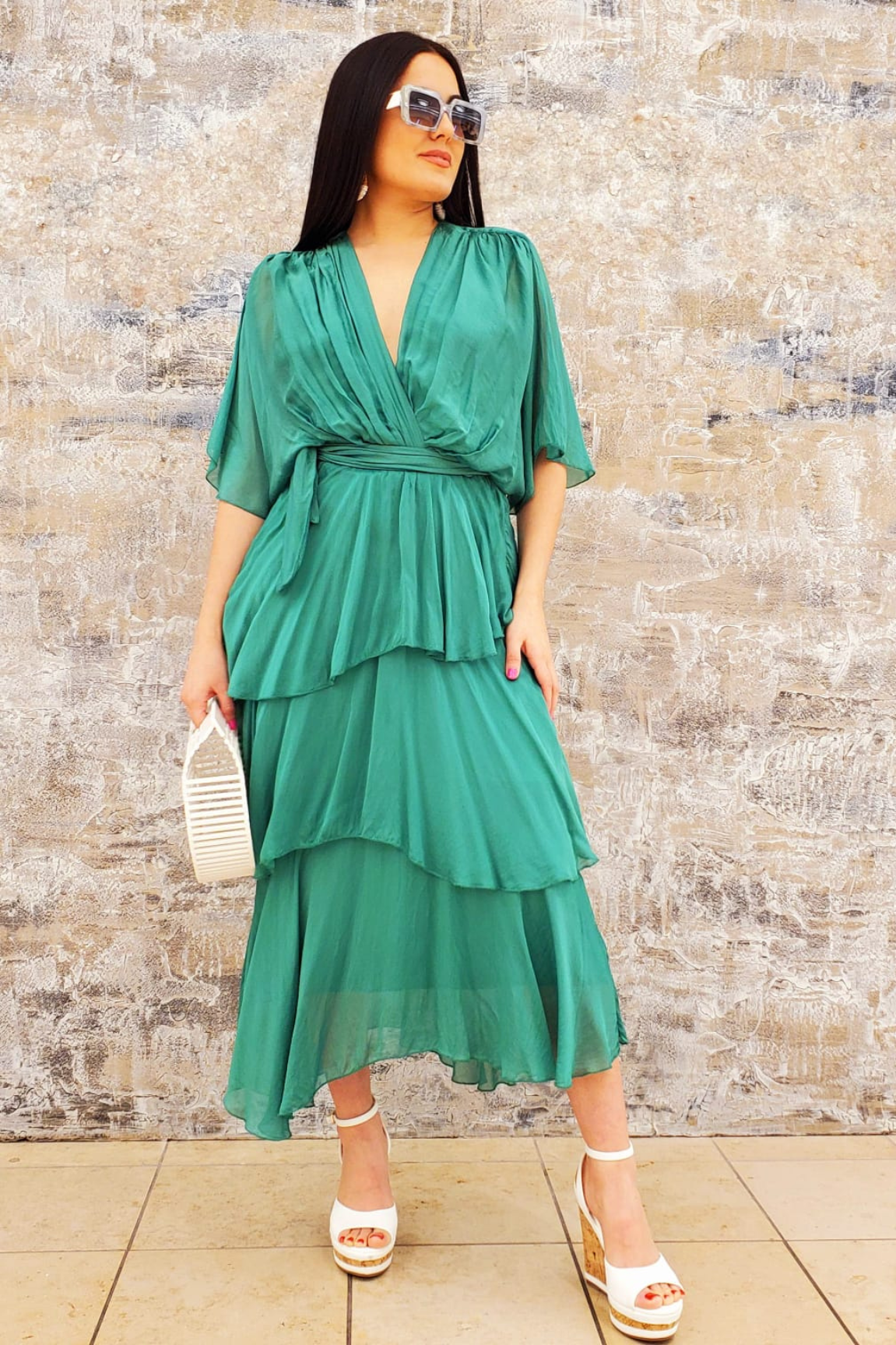Sweet Thing Italian Maxi Dress (Green)