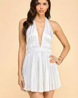 Blossom Lace Corset Mini Dress - White | Women's Mini Dress