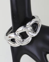 Chunky Polished Curb Chain Cuff Bracelet