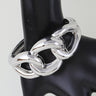 Chunky Polished Curb Chain Cuff Bracelet